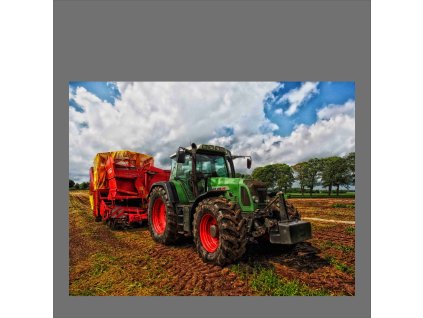 traktor s vlekem 50x50