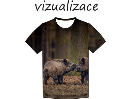 vizualizace tričko divocak