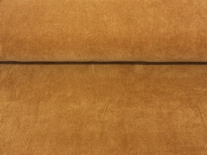 Pružný manšestr hořčicový