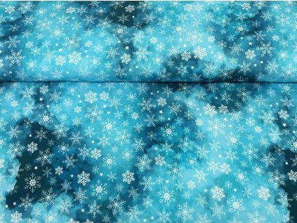 Bílé vločky na obloze