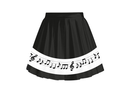 vizualizace ušitá noty