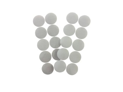 Suchý zip samolepicí kolečka bílá Ø 35 mm