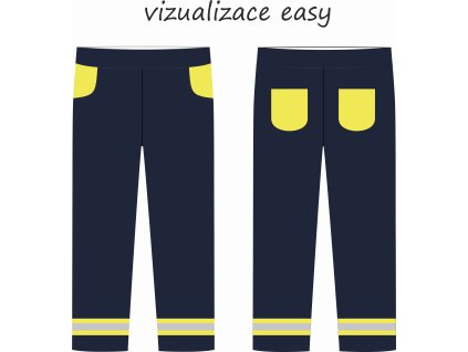 KALHOTY SLIM UŠITÉ VIZUALIZACE