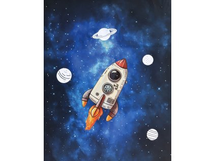 Reflexní panel - Raketa a planety