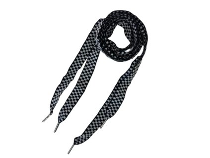 Plochá oděvní šnůra 135 cm s koncovkami do kapucí