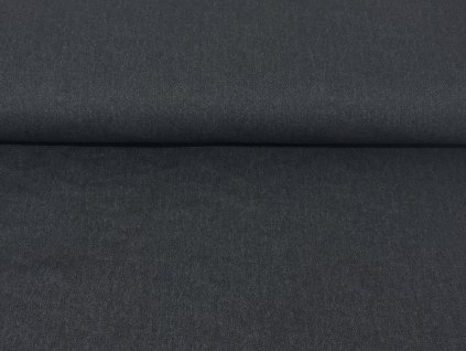 ZIMNÍ softshell s beránkem -  Rybí kost tmavě šedá