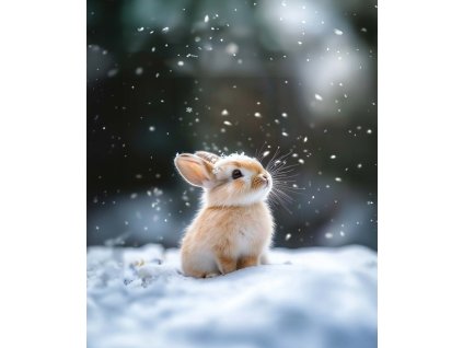 Maly zajicek a snehove vlocky eshop