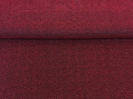 Úplet se třpytkami bordó