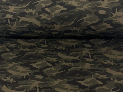 Počesaná teplákovina Maskáč 300g/m2