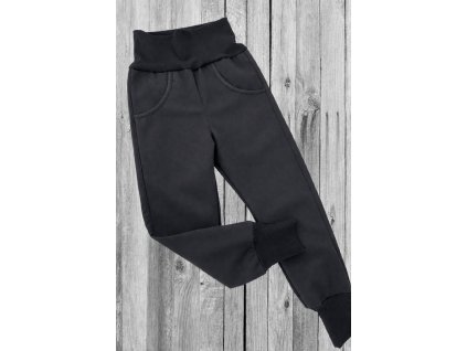soft kalhoty tmavě šedé