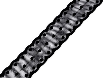černá krajka vsadka 3cm