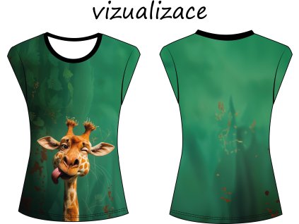 Blazniva zirafa tricko