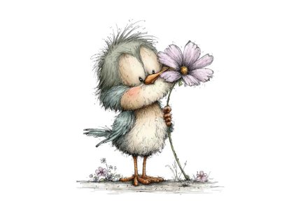 ptáček s květinkou eshop