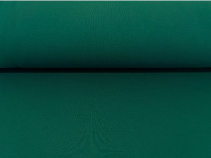 Počesaná teplákovina  Tmavě zelená K 300g/m2