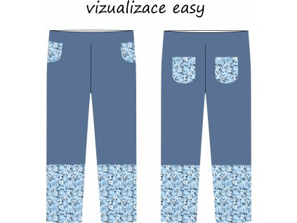 KALHOTY EASY NORMAL UŠITÉ VIZUALIZACE