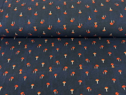 Muchomurky na jeans 1