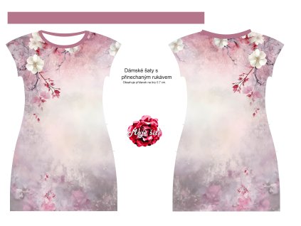 Ruzove kvitky jablone