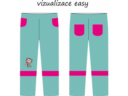 KALHOTY SLIM UŠITÉ VIZUALIZACE