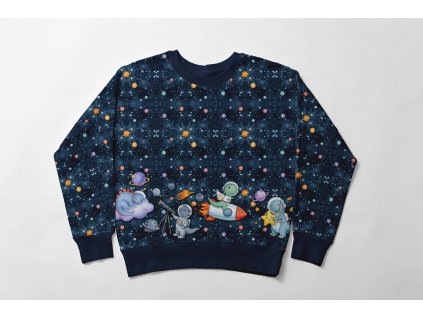 Pyzamkovi dinosauri bordura mikina