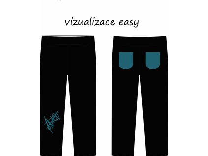 KALHOTY SLIM UŠITÉ VIZUALIZACE