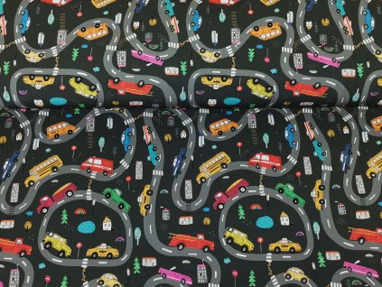 LETNÍ softshell  Autíčka a silnice