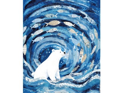 Ledni medvidek a rybky 50x60 eshop