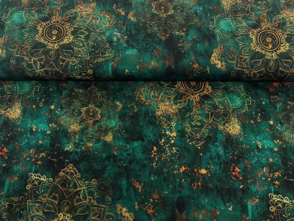 zlate mandaly na zelene uvodni