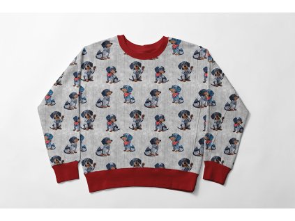 mikina jeans jezevcici