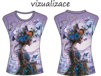tricko motyli a noty