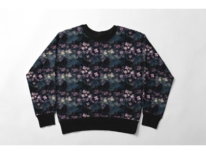 Rozesete kvetinky mikina