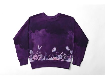 mikina akvarelovi motylci