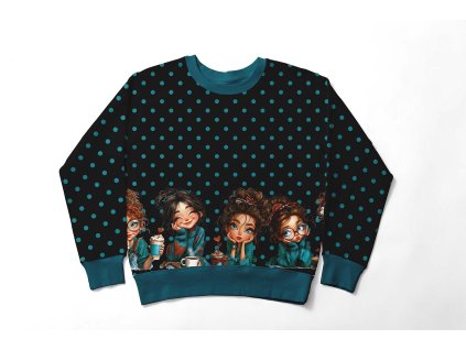 holky na kafi mikina bordura