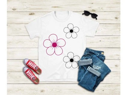 vizualizace tričko bílé