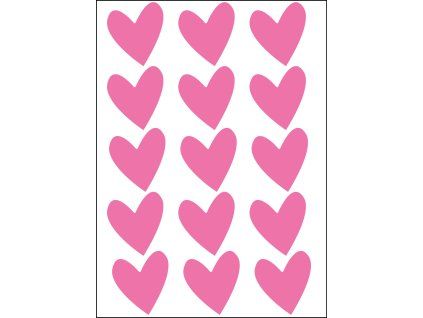 Pastelove ruzova srdicka eshop