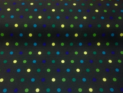 neon zelené puntíky
