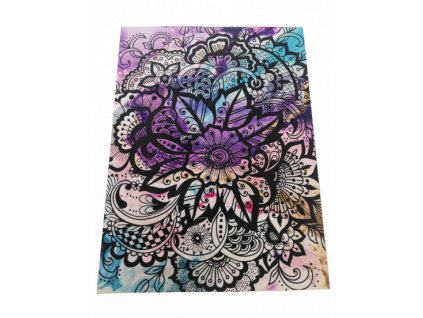 kocarkovina panel mandala fialova