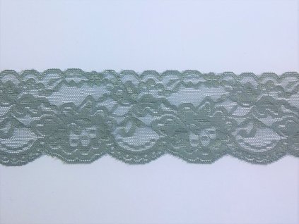elasticka krajka 8 cm seda