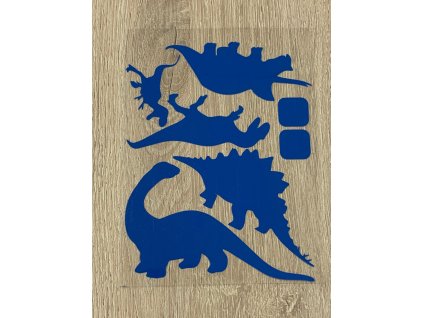 dinosauri neon modri