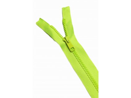 ZIP plastový 6mm dělitelný Neon žlutý