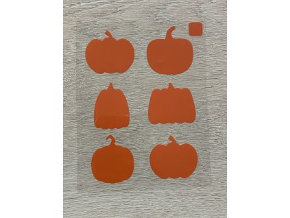 Oranžové nažehlovací obrázky - dýně