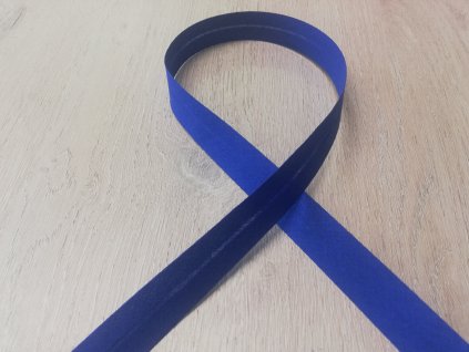 20mm Bavlna založený královsky modrý