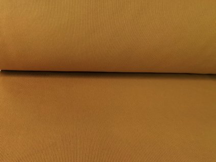 Bavlněný náplet s elastanem Velbloud 2x2 žebro K290