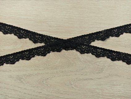 Elastická krajka 16mm černá