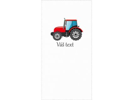 traktor malovaný text