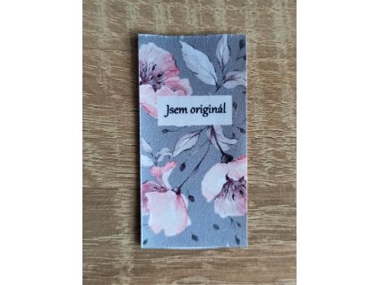 Barevné etikety do švu - Divoká růže - Jsem originál