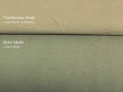 teplákovina khaki