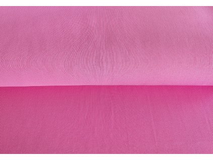 Bavlněný náplet s elastanem Baby růžoý 2x2 žebro