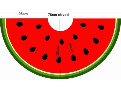 půlkolová sukně dlouhá meloun eshop