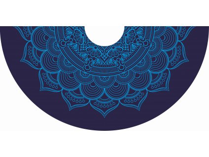 Záloha dlouhá půlkolová madala modrá 95cm délka