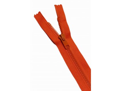 ZIP plastový 6mm dělitelný Oranžový